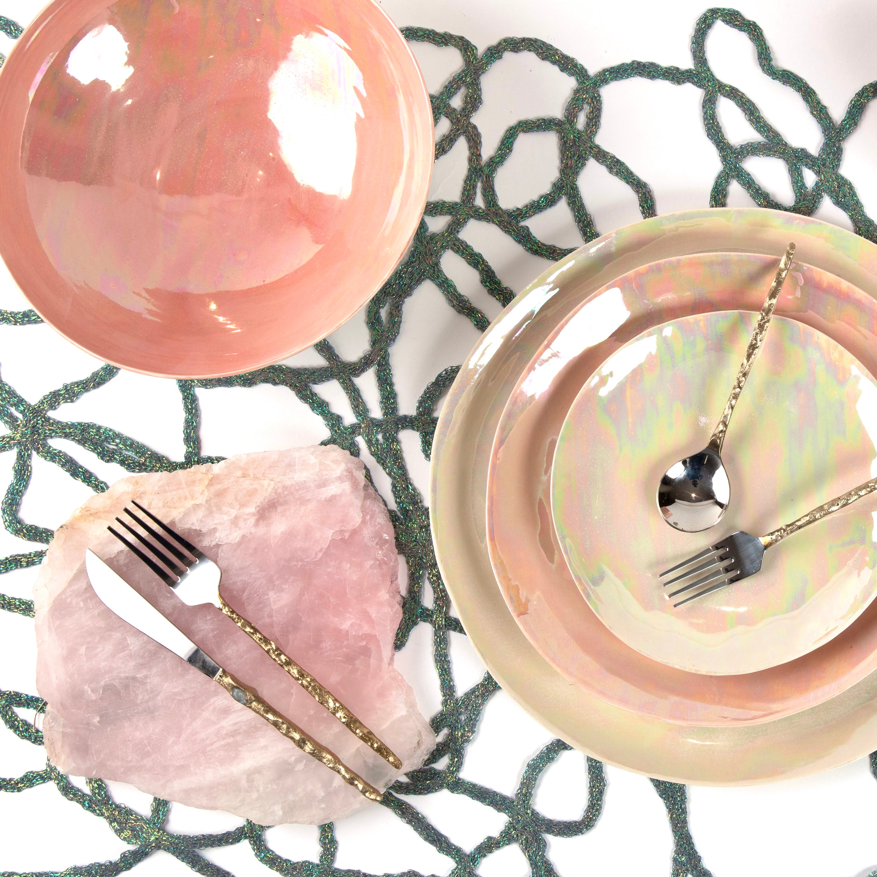 Pearly Rose Serving Bowl - Thumbnail 2