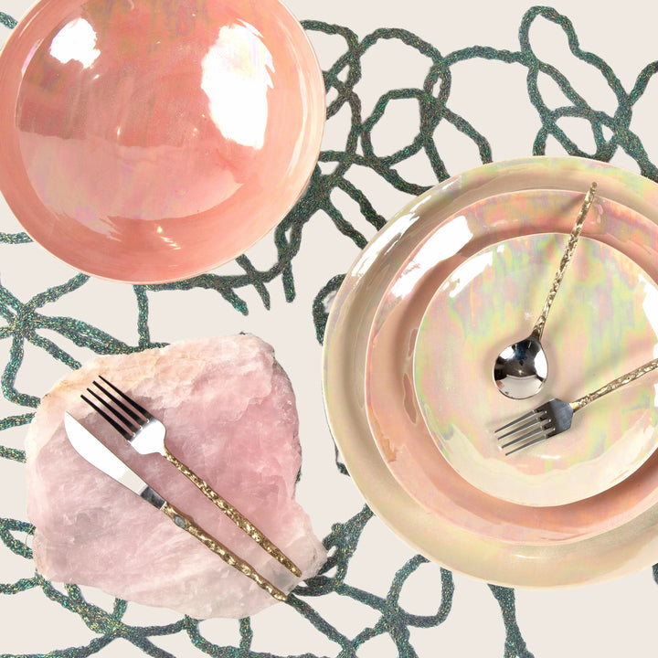 Pearly Rose Dessert Bowl