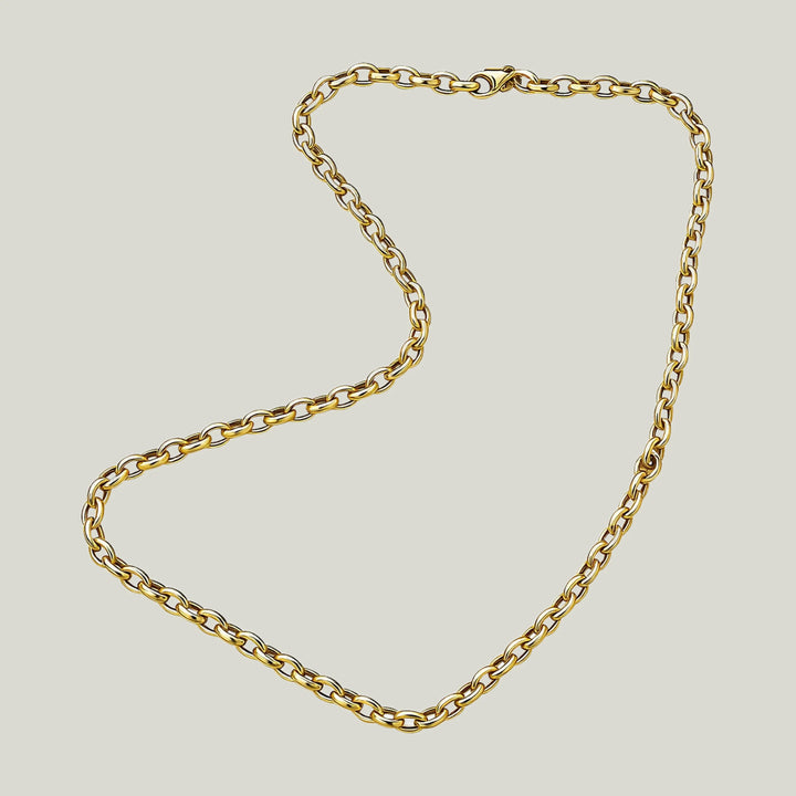 14KYG 16" Oval Rolo Link Chain
