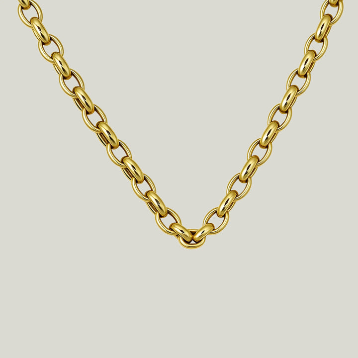 14KYG 16" Oval Rolo Link Chain