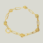 14KYG Wrapped Link Bracelet