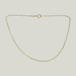 14KYG 20" Paperclip Link Chain with Charm Clasp