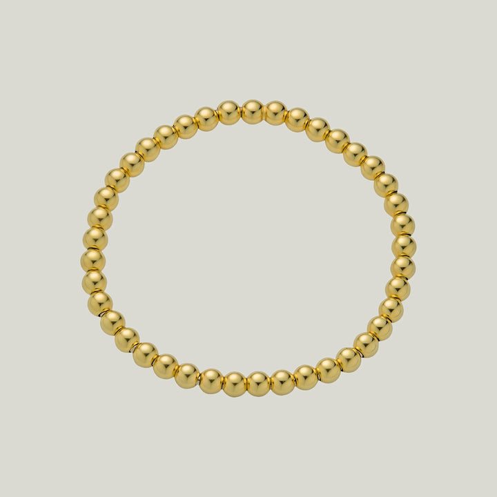 14KYG 5MM Ball Stretch Bracelet