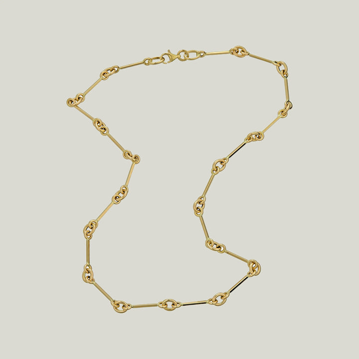14KYG Stick and Ring Link Chain