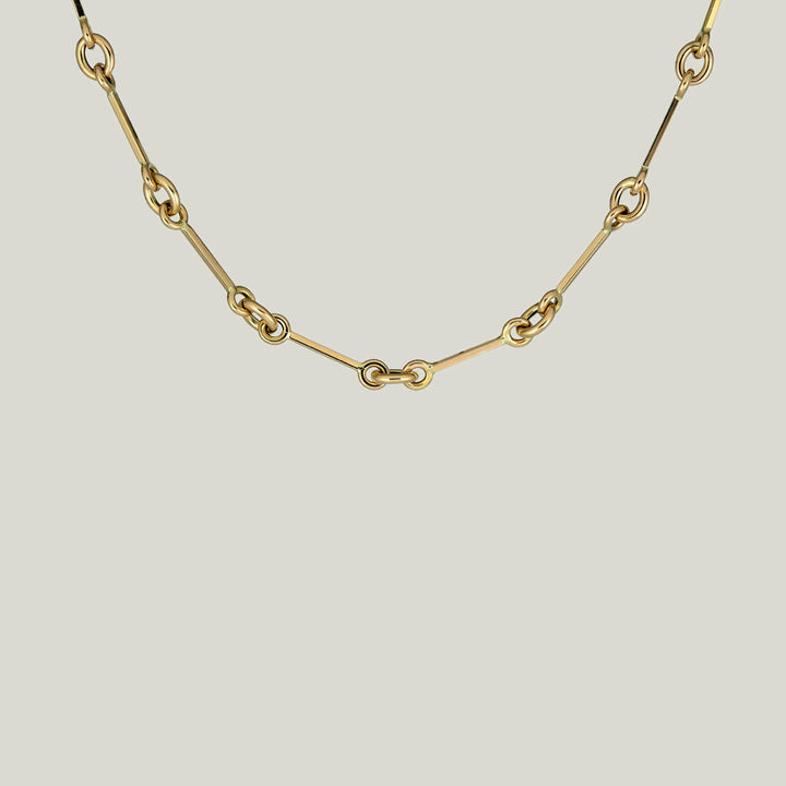 14KYG Stick and Ring Link Chain