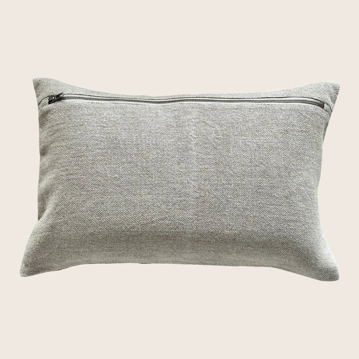Antique Silk Brocade Pillow, Floral Drift