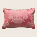 Antique Silk Damask Lumbar Pillow