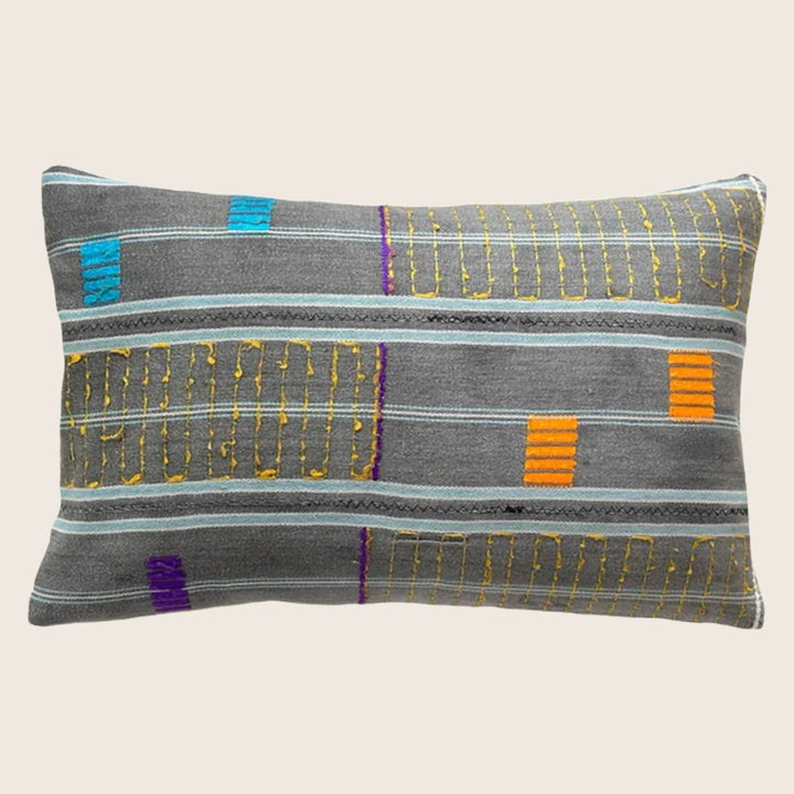 Kente Cloth Lumbar Pillow