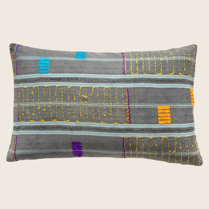 Kente Cloth Lumbar Pillow