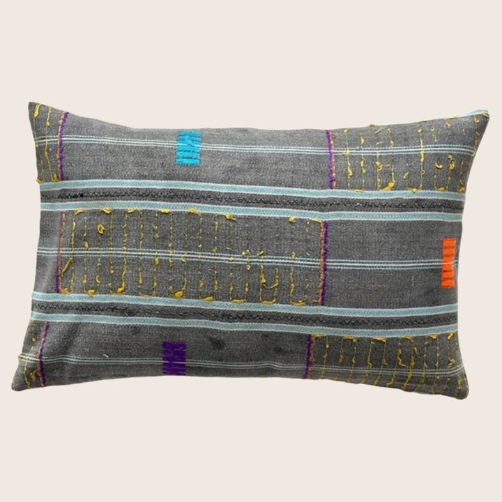 Kente Cloth Lumbar Pillow