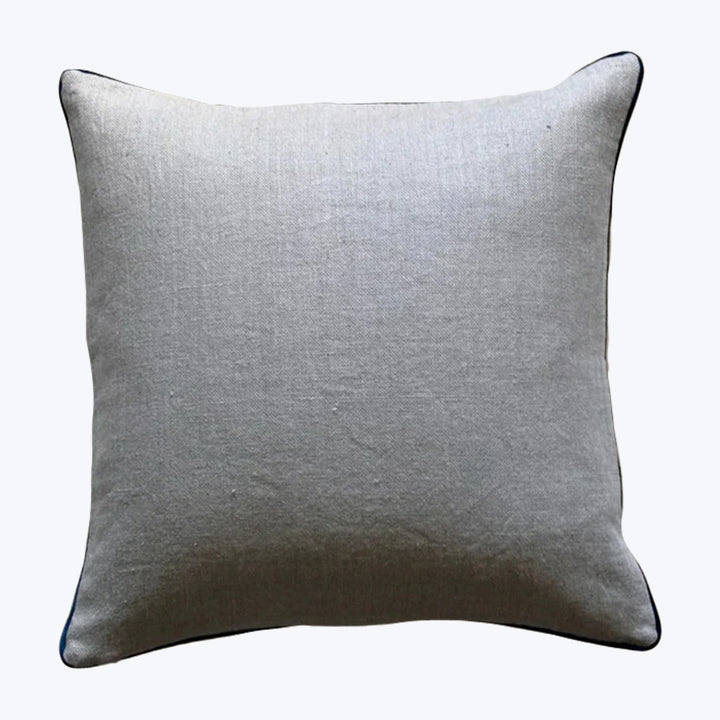 Vintage Wool Embroidery Pillow, Serene Pavilion