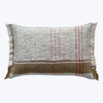 Handspun Cotton Apron Pocketed Lumbar Pillow