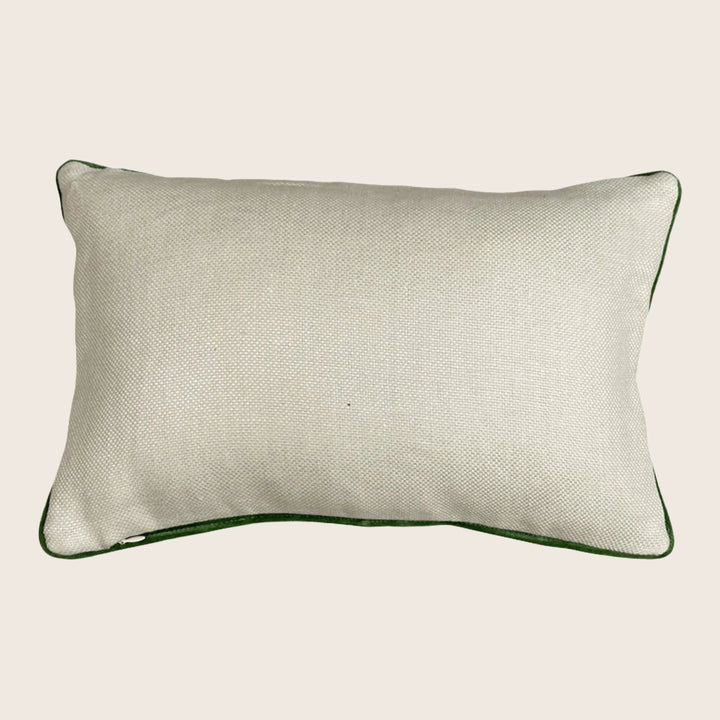 Antique Silk Brocade Pillow, Rosette Tapestry