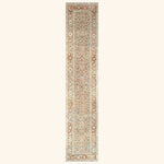 Light Blue Vintage Antique Traditional Melayer Wool Runner - 3'3" x 16'