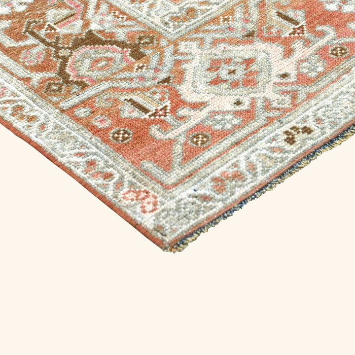 Light Blue Vintage Antique Traditional Melayer Wool Runner - 3'3" x 16'