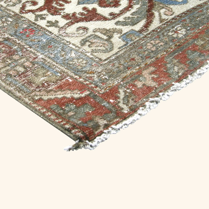 Vintage Antique Traditional Baktiari Wool Rug - 12'3" x 16'3"