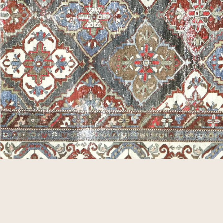 Vintage Antique Traditional Baktiari Wool Rug - 12'3" x 16'3"