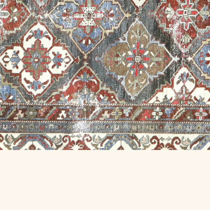 Vintage Antique Traditional Baktiari Wool Rug - 12'3" x 16'3"