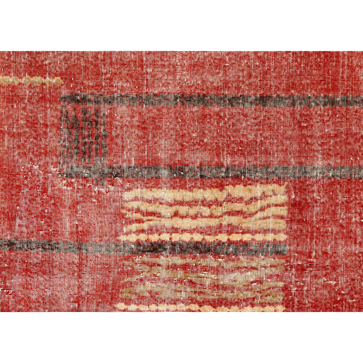 Multicolored Vintage Antique Traditional Deco Wool Rug - 6'6" x 9'9"