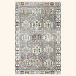 Taupe Vintage Antique Traditional Melayer Wool Rug - 4'2" x 6'7"
