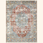 Red Vintage Antique Traditional Tabriz Wool Rug - 8'9" x 11'11"