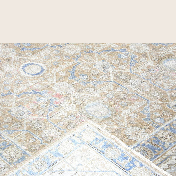 Vintage Antique Traditional Tabriz Wool Rug - 11'3" x 14'8"