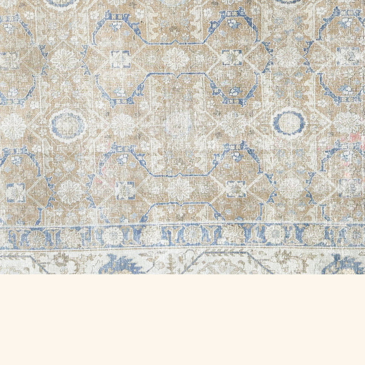 Vintage Antique Traditional Tabriz Wool Rug - 11'3" x 14'8"