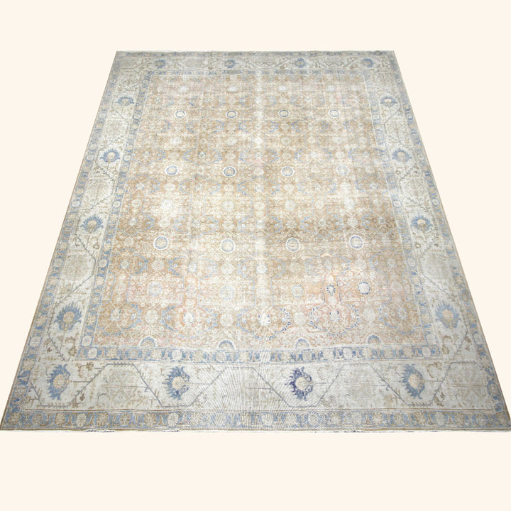 Vintage Antique Traditional Tabriz Wool Rug - 11'3" x 14'8"
