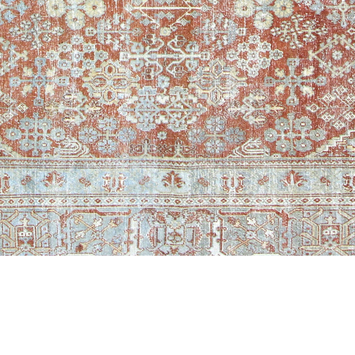 Natural Vintage Antique Traditional Joshagon Wool Rug - 12' x 16'10"