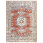 Red Blue Vintage Antique Traditional Tabriz Wool Rug - 10'1" x 13'4"