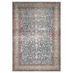 Light Blue Vintage Antique Traditional Baktiari Wool Rug - 12'3" x 17'11"