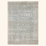 Blue Vintage Antique Traditional Tabriz Wool Rug - 9' x 12'9"