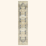 Taupe Vintage Antique Traditional Heriz Wool Runner - 2'1" x 11'1"