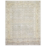 Blue Vintage Antique Traditional Tabriz Wool Rug - 9'1" x 11'5"