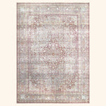 Light Blue Vintage Antique Traditional Kerman Wool Rug - 10'7" x 14'9"