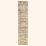 Blue Vintage Antique Traditional Melayer Wool Runner - 2'8" x 33'8"