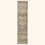 Blue Vintage Antique Traditional Melayer Wool Runner - 2'4" x 10'2"