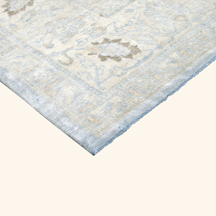 Grey Vintage Antique Traditional Tabriz Wool Rug - 8'4" x 11'5"