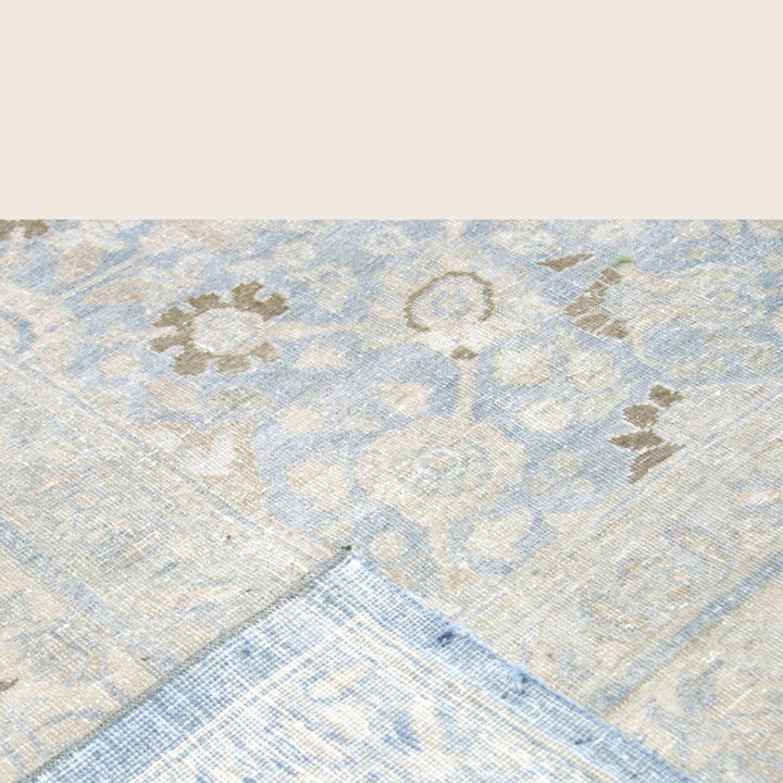 Grey Vintage Antique Traditional Tabriz Wool Rug - 8'4" x 11'5"