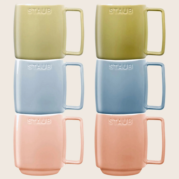 6 Pastel Coffee/Tea Mugs
