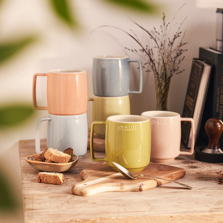 6 Pastel Coffee/Tea Mugs