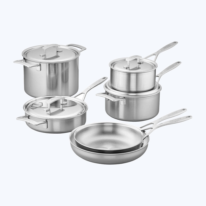 5-Ply 10-pc Stainless Steel Cookware Set