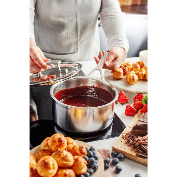 5-Ply 4-qt Stainless Steel Saucepan