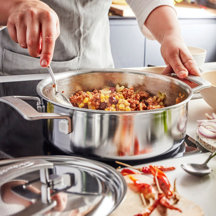 5-Ply 4-qt Stainless Steel Deep Sauté Pan