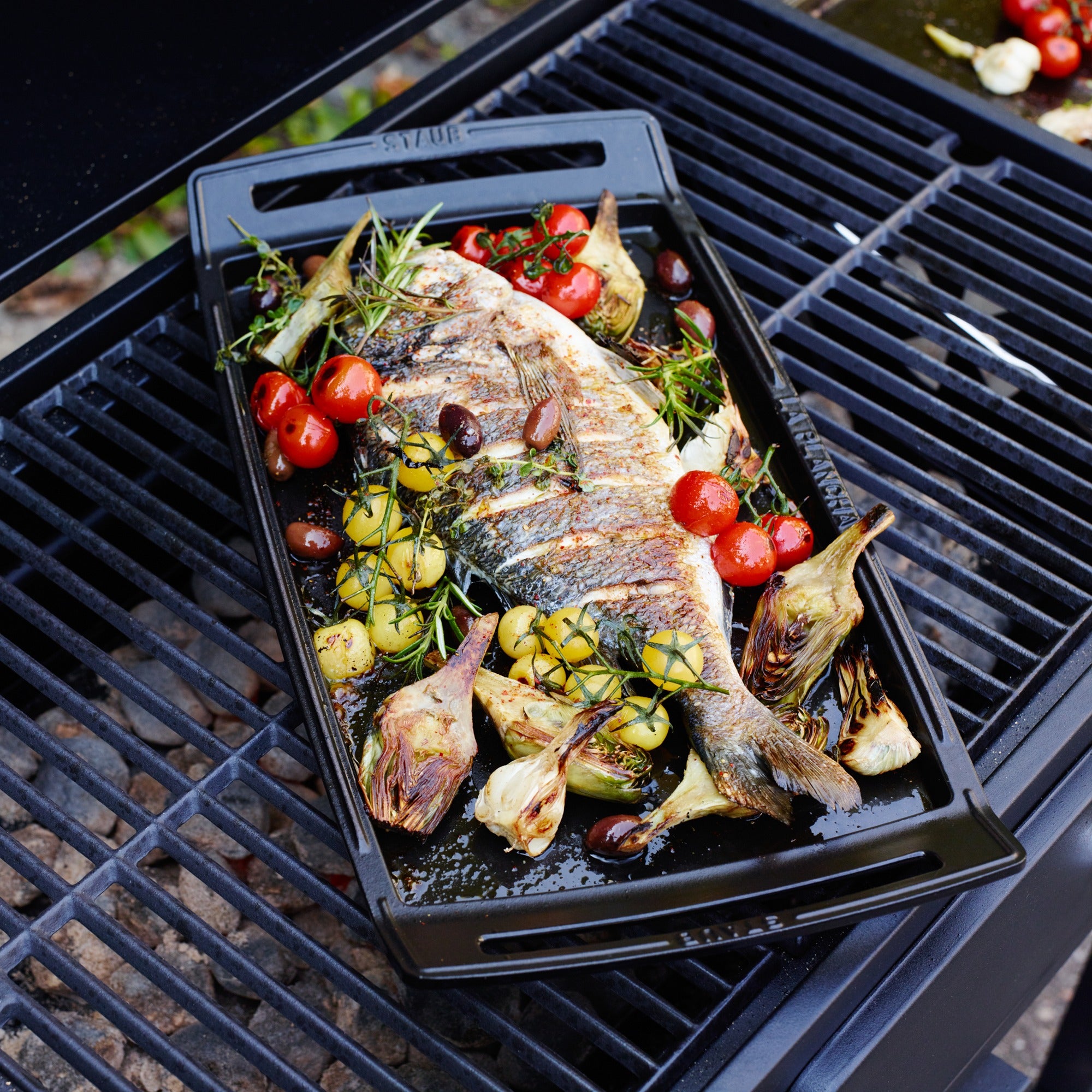 Staub Double Burner Cast Iron Griddle - Thumbnail 4