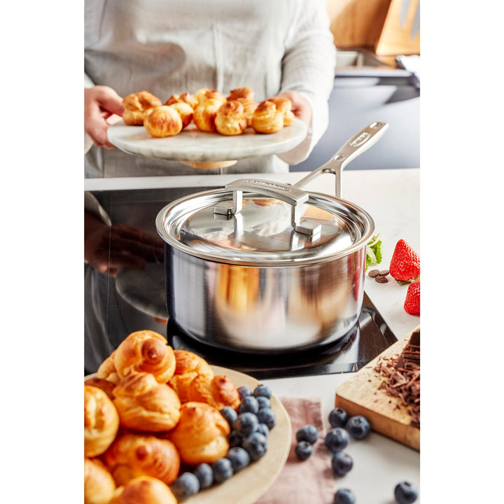 5-Ply 4-qt Stainless Steel Saucepan
