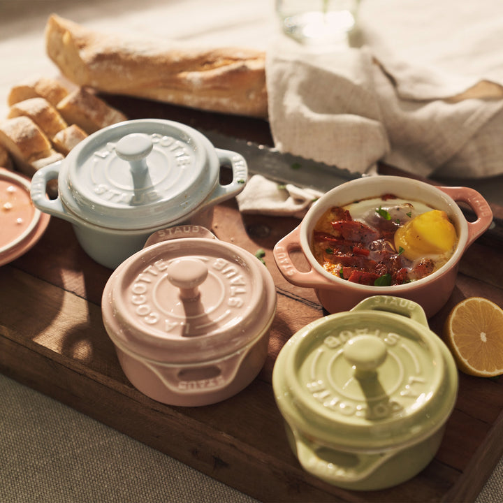 6-pc Pastel Mini Round Cocotte Set