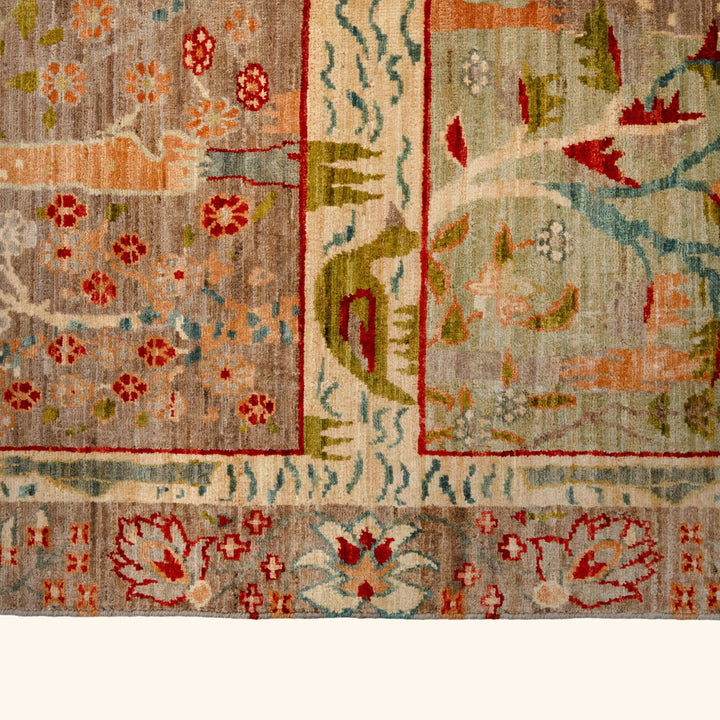 Multicolored Aurora Traditional Wool Rug - 9'10" x 14'2"