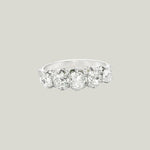 Edwardian Diamond Five-Stone Band in Platinum
