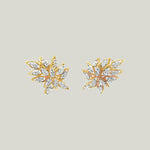 18K Spray Diamond Earrings